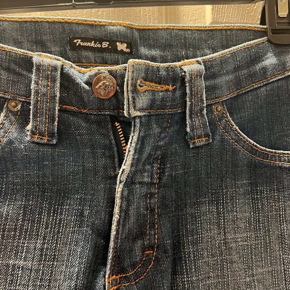 Frankie B Jeans with Green symbols on Back Pockets - Picture 5 of 13